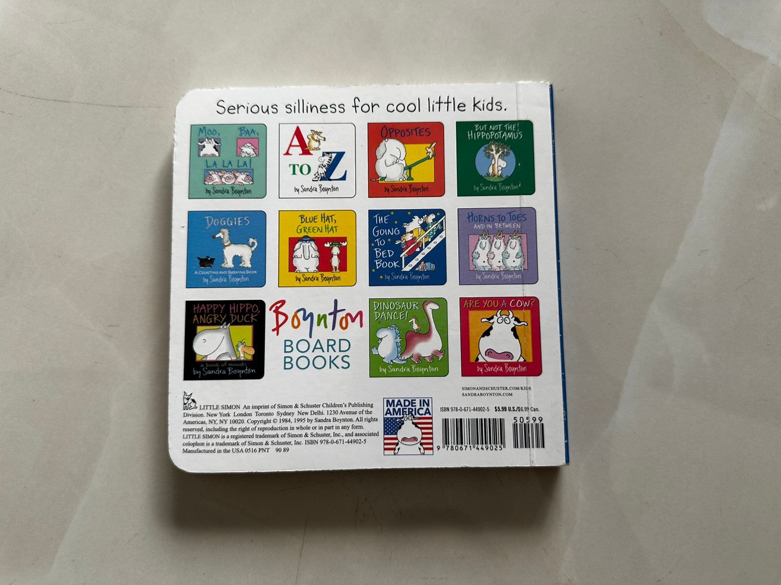 The Going to Bed Book by Sandra Boynton