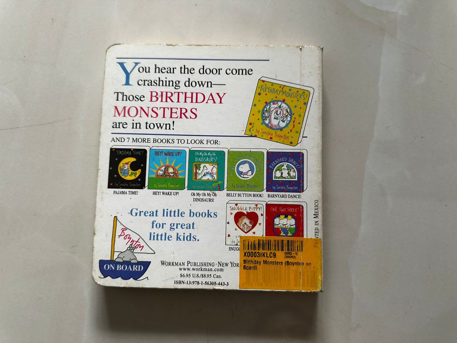 Birthday Monsters by Sandra Boynton