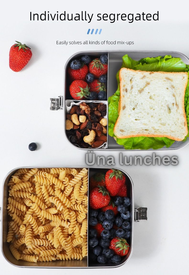 1600ml Bento Steel Lunch Boxes